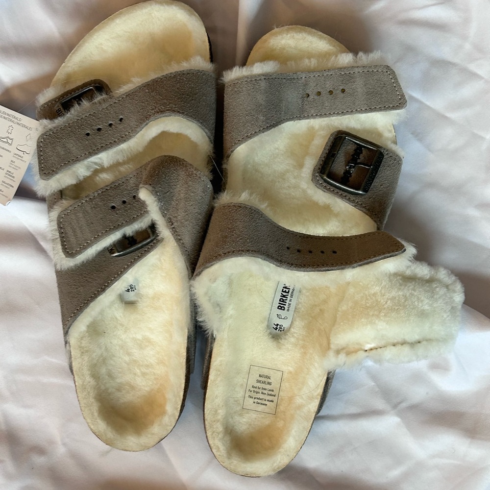 Birkenstock Arizona Shearling Sandals, Size 11 Men’s